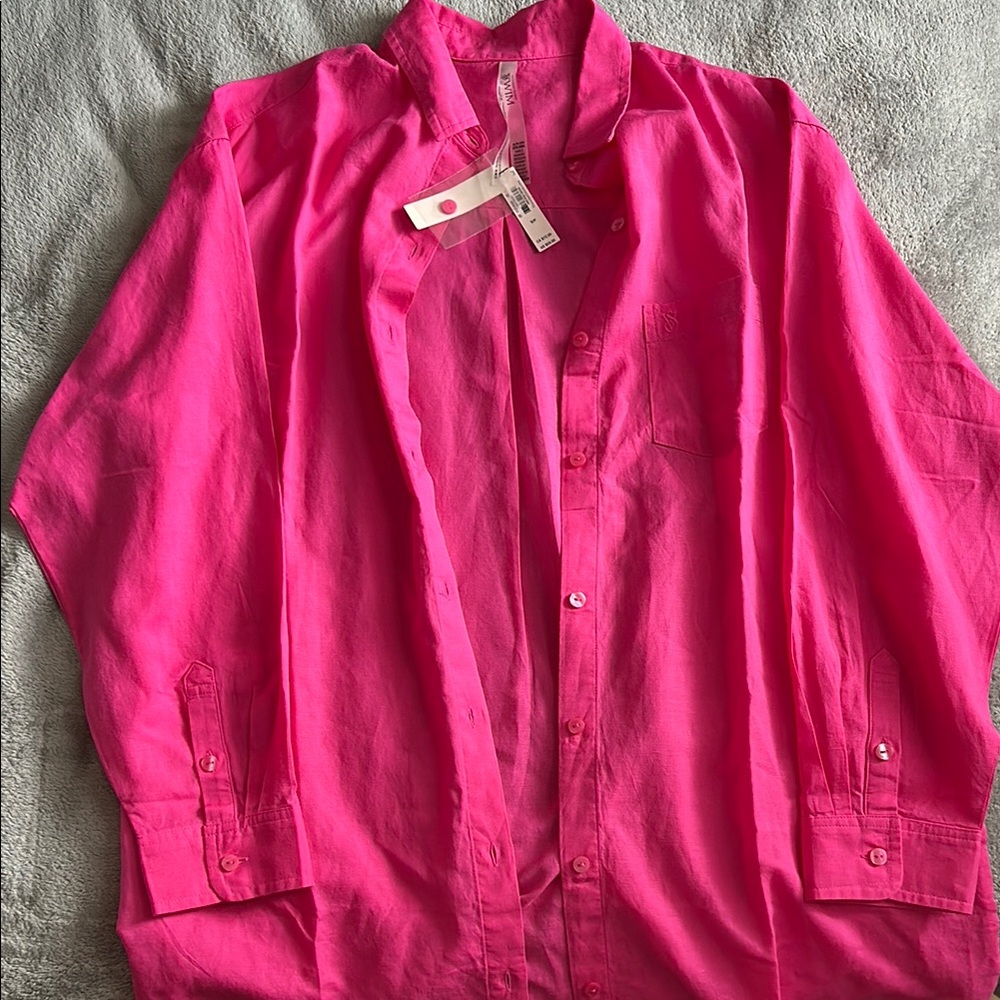 NWT Victoria’s Secret Long Button Up